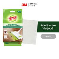 3M สก๊อตช์-ไบรต์ ผ้าถูพื้นชนิดแห้ง 30 แผ่น Scotch-Brite Easy Sweeper Dry Refill Q600 30 sheets