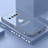 สำหรับ Galaxy S10 S10Plus,แฟชั่น INS 6D Electroplated Bling สาวคู่ตรงด้านข้าง Maple Leaf เคสโทรศัพท์ TPU นุ่มสำหรับ Samsung Galaxy S10 / S10 Plus