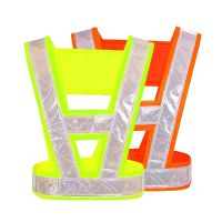 Reflective Safety Vests High Visibility Reflective Strap Security Traffic Warning Vest Night Working Running Cycling Vest Jacket