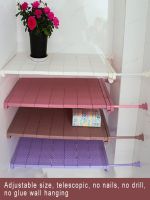 【CW】 Extendable Adjustable Storage Rack Shelf   Wall Wardrobe - Holders  amp; Racks Aliexpress