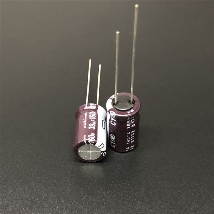 10pcs-100pcs-39uf-160v-nichicon-cy-series-10x16mm-high-ripple-current-long-life-160v39uf-aluminum-electrolytic-capacitor