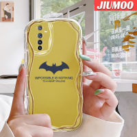 เคส JIUMOO สำหรับ Realme 6 Pro 6S Narzo เคสการ์ตูนแบทแมนเนื้อครีมลายคลื่นขอบนุ่มเคสมือถือกันกระแทกแบบใสสร้างสรรค์เคสโปร่งใสลายกล้องถ่ายรูปฝาครอบป้องกันเรียบง่าย