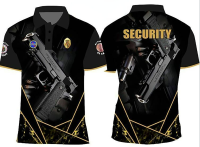 SECURITY BLACKFULL SUBLIMATION HIGH QUALITY POLOSHIRT  Custom link