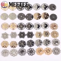 10pcs 21/25mm Retro Hollow Metal Snap Buttons Invisible Stud Fastener Button for Coat Garment Scrapbook DIY Sewing Accessories
