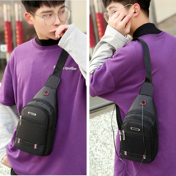 Korean Men's Side bag / Chest bag / Crossbody bag New arrival | Lazada PH