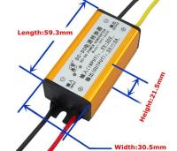 【Online】 Techmanistan ตัวแปลงไฟ DC-DC 12V 24V เป็น5V 5A,โมดูลไฟฟ้าแบบสเตปดาวน์ไฟ LED รถยนต์ส่งฟรี