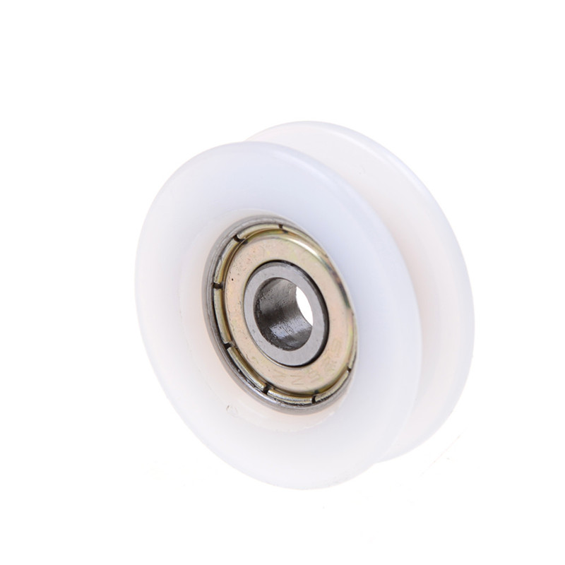 Details about   Metal Nylon Pulley Wheel Sealed U/V Grooved Ball Bearings Wire Rope Guide Roller 