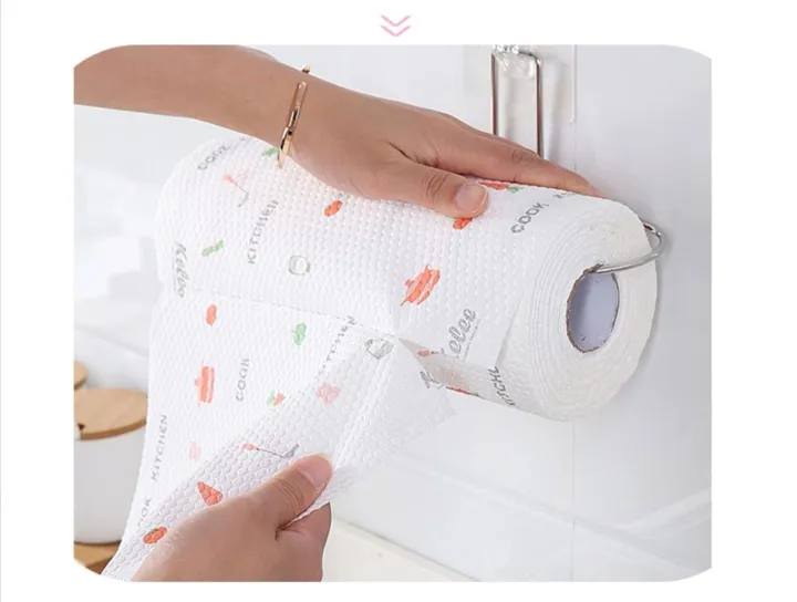 Nonwoven Absorbent Dish Cloth Nonstick Oil Kitchen Rag Hand Rags Lazada PH