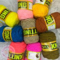 พร้อมส่ง !! ไหมพรม Eagle 4ply สีพื้น Lot.4  **ราคาแพ็ค : 4 ม้วน