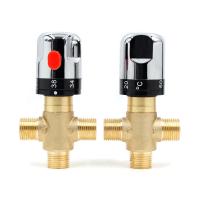 Brass Thermostatic Mixing Valve Bathroom Faucet Temperature Mixer Control Thermostatic Valve