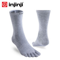 INJINJI Five-finger LINER Socks Thin Invisible Boat COOLMAX Non-slip Breathable Men Women Daily Casual Yoga Youth