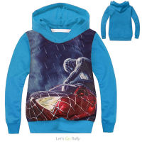 Spider Sweatshirt Hoodies เด็กหญิงแขนยาว Hooded TOP Pullover เสื้อกันหนาวเด็กเสื้อผ้าแฟชั่นน่ารักสบายๆกีฬาฤดูใบไม้ผลิฤดูใบไม้ร่วงฤดูหนาว 6