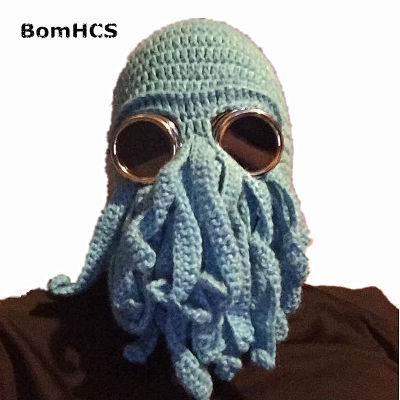 BomHCS Novetly Tentacle Octopus Cthulhu Knit Beanie Hat Cap Wind Birthday Gift for Fun