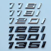 NEW New Font Numbers Letter 116i 118i 120i 125i 128i 130i 135i 140i Top ABS Emblem for BMW 1 Series Car Trunk Nameplate Logo Sticker