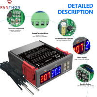 【?คลังสินค้าพร้อม?Panthon STC-3008ตัวควบคุมอุณหภูมิดิจิตอล AC 110V-220V,ตัวควบคุมอุณหภูมิ LED ดิจิตอลเทอร์โมสตัทสำหรับทำความร้อนและเย็น