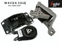 *** SET ***  ยางหิ้วเครื่อง ยางแท่นเครื่อง มาสด้า 3 MAZDA 3 เครื่อง 1.6 ฺBody BK ปี 2004-2010 ( 3 ชิ้น)