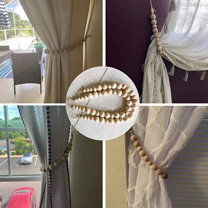 2cps-curtain-tie-backs-natural-wood-drape-tiebacks-window-treatment-farmhouse-garland-boho-decor-accessories