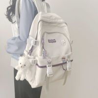 Uniqlo High-end 2023 NEW high-value schoolbag female Korean version high school junior high school birthday original all-match backpack large-capacity backpack  schoolbag New