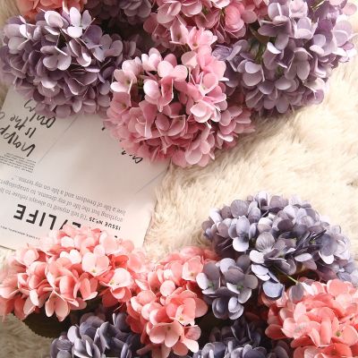 hotx【DT】 1 bouquet Artificial Hydrangea Wedding Birthday New Year Day Floral