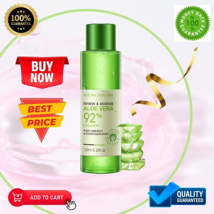 Aloe Refresh Moisturizing Natural Essence 120ml with aloe extract