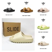 แท้100% YEEZY SLIDE รองเท้าแตะสุดฮิต แท้ % pure onxy ocher green bone จัดส่งที่รวดเร็ว