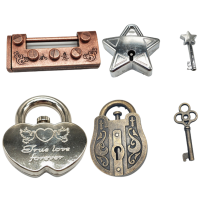 2022ปริศนาคลาสสิกไอคิวสูง3★Love Lock Metal in Teaser Magic Baffling Puzzles เกมของเล่นสำหรับเด็กผู้ใหญ่