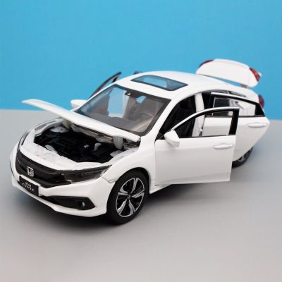 JKM Skala 1:32 HONDA CIVIC Logam Campuran โมเดล Mainan Die Cast Modil Simlesuara Ringan Miniatur Mainan Kendaraan Unkoleksi