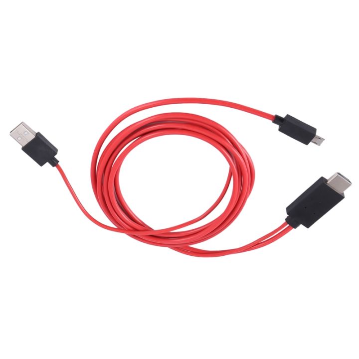 6-5-feet-micro-usb-to-adapter-converter-cable-1080p-hdtv-for-android-devices-samsung-galaxy-s3-11-pin-red