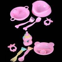 5pcs/set Pretend Play Doll Tableware Potty For 43cm Doll Accessories for Dollhouse Decoration