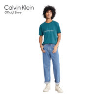 CALVIN KLEIN เสื้อยืดผู้ชาย Monologo ทรง Regular  รุ่น J320770 CA4 - สีฟ้า