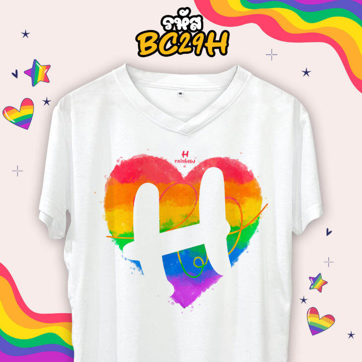 เสื้อตัวอักษร-rainbow-สีรุ้ง-เสื้อ-pride-month-g-h-i