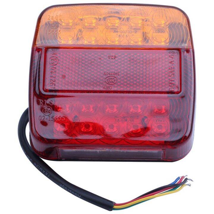 2-x-12v-led-rear-lights-stop-indicator-boat-car-trailer-truck-waterproof-signal