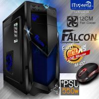 ITSONAS Computer Case Falcon (Black-Blue)