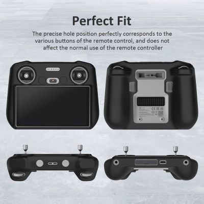 ”【；【-= Silicone Case For Mini 3 Pro RC Sleeve Scratchproof Protection Cover Sunshade For DJI RC/RC N1 Remote Control Accessories