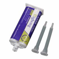 【CC】 50ml Epoxy Resin Adhesives Glue Transparent Glues 1:1 Two-Component Adhesive and 2pcs Static Mixing Nozzles Mixed Tube