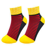 New striped mens socks all-match cotton casual striped short tube basketball badminton and other sports are easy to wear