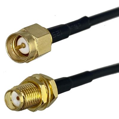 RG174 SMA Male Plug to SMA Female Jack Nut Bulkhead Connector RF Coaxial Jumper Pigtail Cable For Radio Antenna 4inch~10M Electrical Connectors
