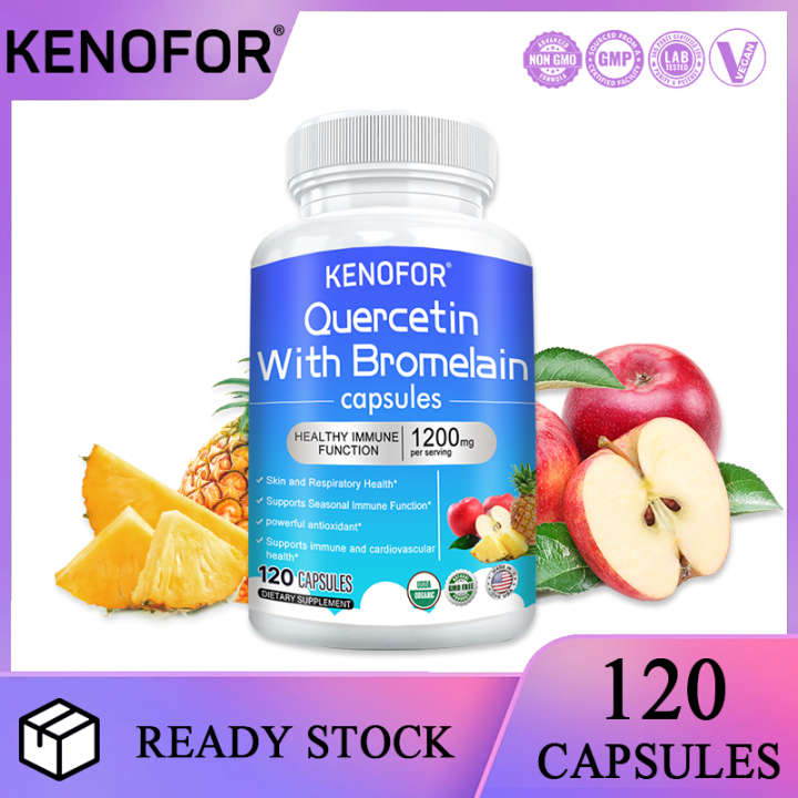 Quercetin and Bromelain Supplement Healthy Immune Support, Heart