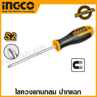 INGCO ไขควง แกนกลม  ปากแฉก (ปลายแม่เหล็ก) ขนาด 4 นิ้ว / 5 นิ้ว / 6 นิ้ว รุ่น HS68PH1100 / HS68PH2125 / HS68PH2150 ( Screwdriver )