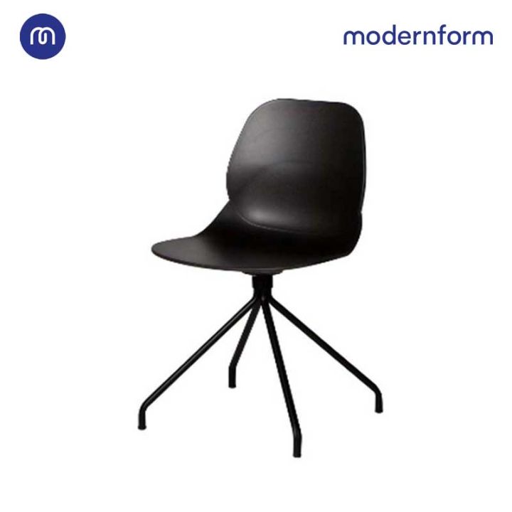 modernform-เก้าอี้เอนกประสงค์-เก้าอี้สัมมนา-เก้าอี้ทำงาน-เก้าอี้จัดประชุม-รุ่น-ct617b-บอดี้พลาสติก-ขาเหล็ก-สีดำ