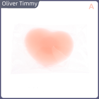 Oliver Timmy แผ่นซิลิโคนที่ปิดหัวนมติดแน่นรูปหัวใจสำหรับผู้หญิง1คู่แผ่นปิดหัวนมที่มองไม่เห็นชุดชั้นในเหนียวสำหรับโทนผิวทุกประเภท