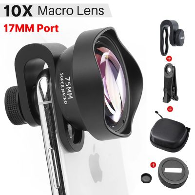 Ulanzi 17mm 10X Macro Lens Universal For iPhone X XS 11 12 13 Mini Pro Max Samsung S8 S9 S10 S20 S21 Huawei XiaoMi Phone Lens