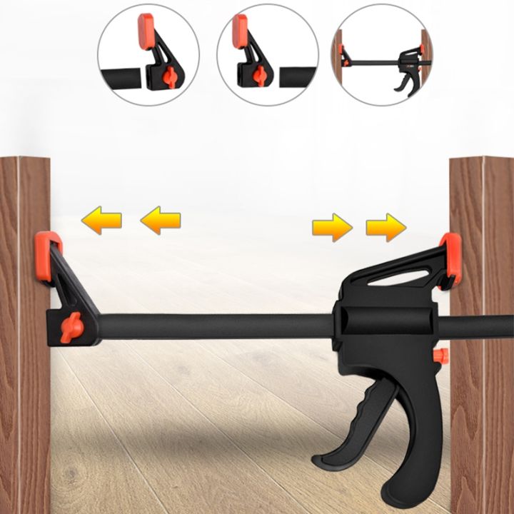 release-squeeze-f-type-quick-bar-clamp-for-measuring-nylon-clip-multifunction-woodworking-fixture-fixed-clip