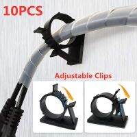 10pcs Cable Organizer Self Adhesive Cable Clips Table Adjustable Cable Management Clamp Cord Holder For Car Home PC Wire Winder Cable Management