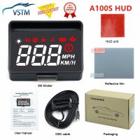 New A100S Car HUD Head Up Display OBD2 EUOBD Overspeed Warning Auto Electronic Voltage Alarm Better Than A100 HUD