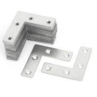 30pcs stainless steel Angle Plate Corner Brace 50mmx50mmx1mm L Shaped Flat Fixing Mending Repair Plates Brackets Repair Bracket Shoes Accessories