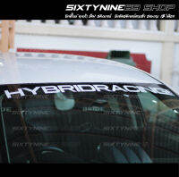 สติกเกอร์ HYBRIRD  RACING.COM ติดคาดกระจกรถ