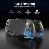 New YS43/44/45 RGB Colorful Transparen For Switch game console in-line handle suitable Controller Joypad Gamepad Joystick Controllers