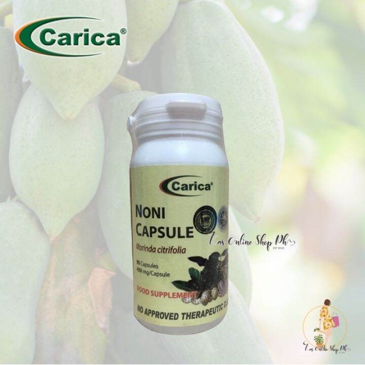 Carica Noni Capsules Bottle of 90 Capsules (450mg per capsule