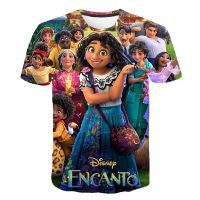 2023 new Encanto TShirts 3D Print Beautiful Mirabel Princess Kids T Shirt Summer Fashion Cartoon T-shirt Boys Girls kawaii Tshirt